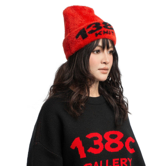 138C GALLERY / BURNING LOVE KNIT FUZZY BEANIE