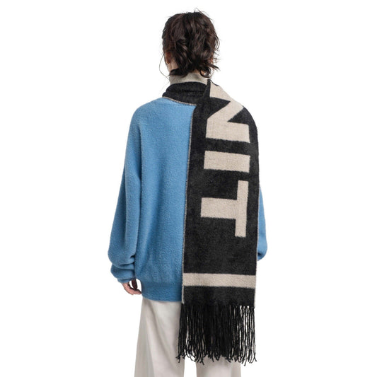 138C GALLERY/ APOCALYPSE LOVE KNIT FUZZY SCARF