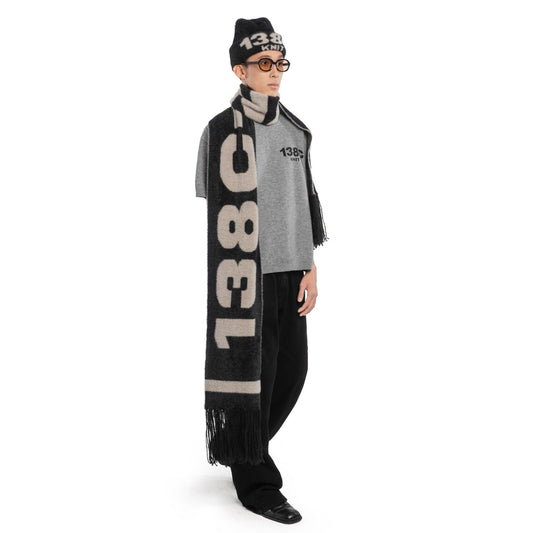 138C GALLERY / APOCALYPSE LOVE KNIT FUZZY SCARF