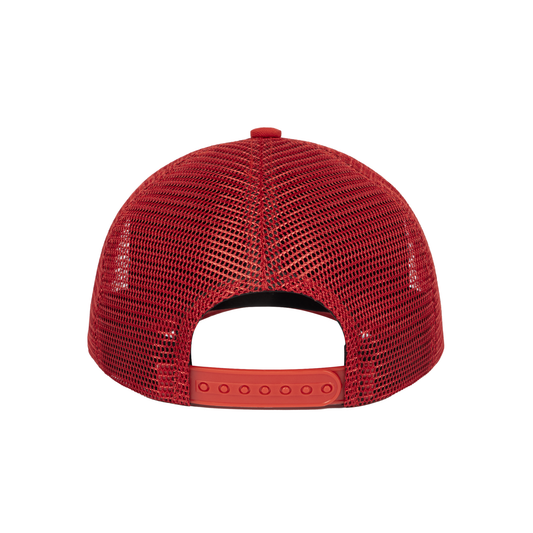 YOU DESERVE TO BE LOVED TRUCKED HAT / RED