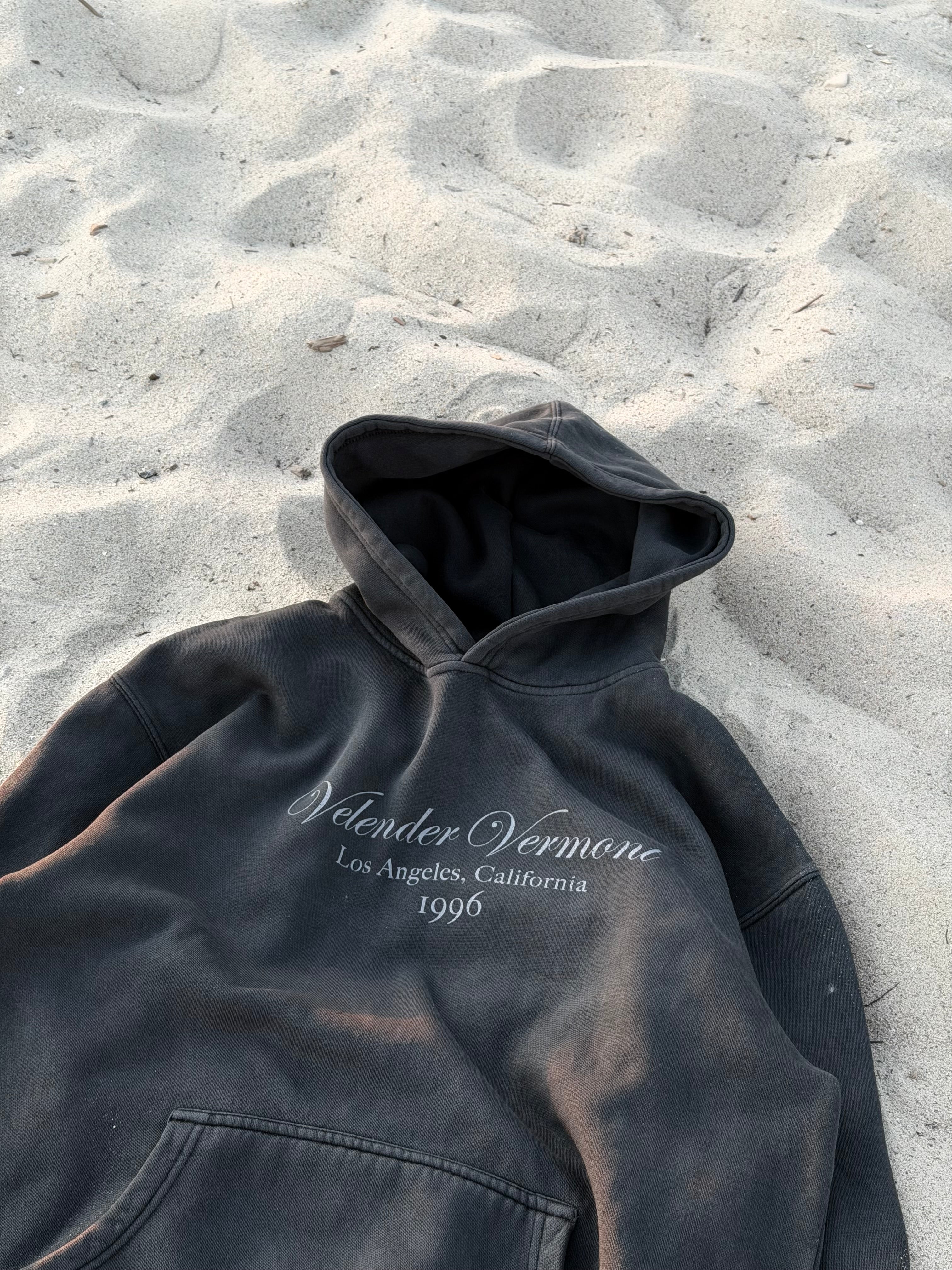 Velender Vermont LA 1996 Ash Black Hoodie
