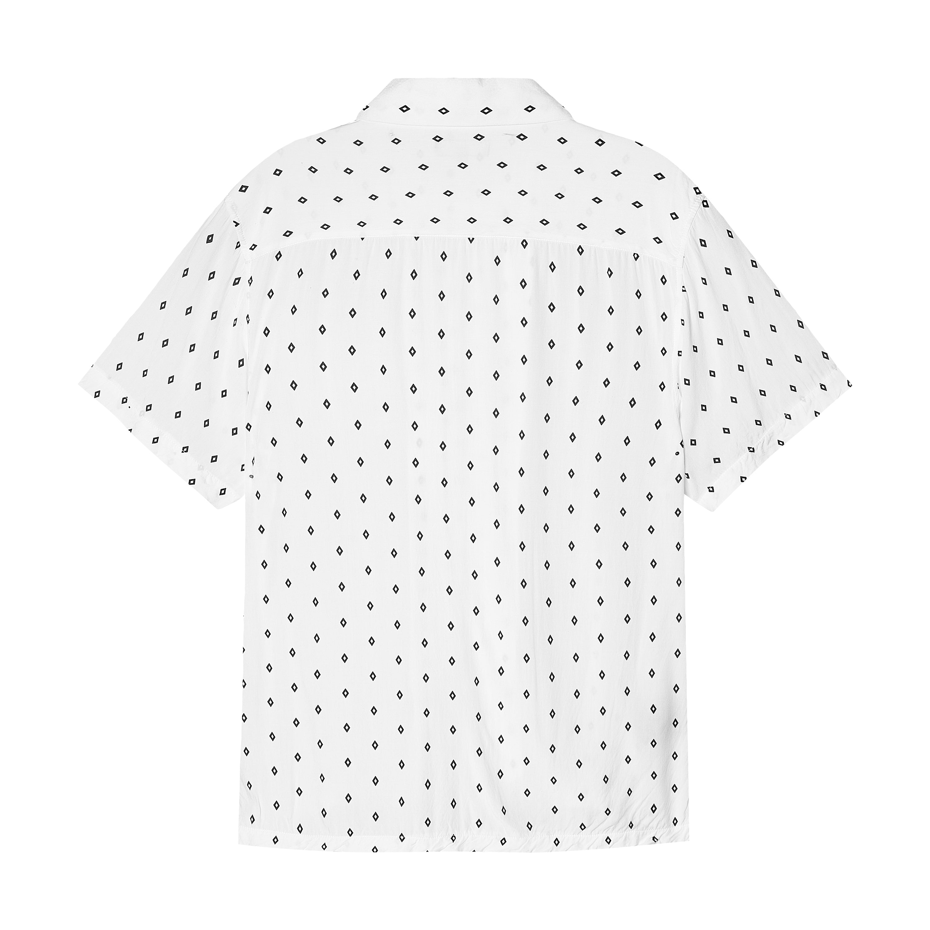 Velender Vermont Diamond Linen Shortsleeved Shirt - White