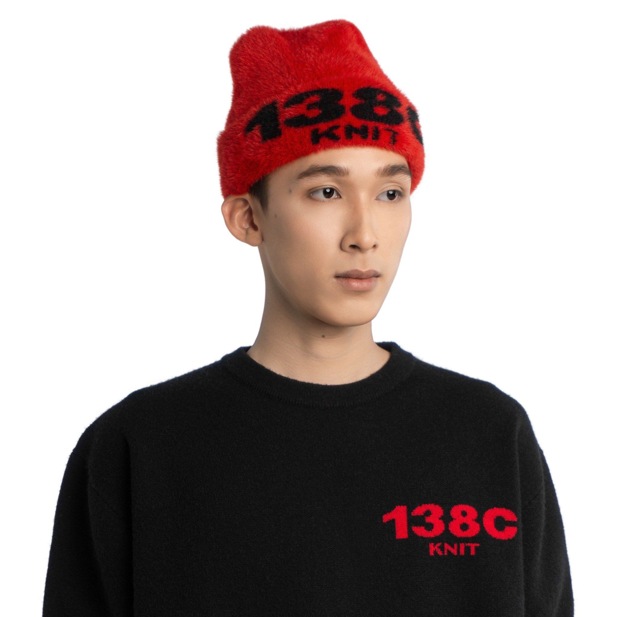 138C GALLERY / BURNING LOVE KNIT FUZZY BEANIE