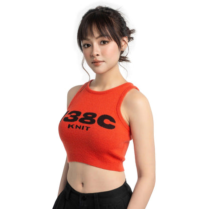 138C GALLERY / PASSIONATE LOVE KNIT CROPTOP