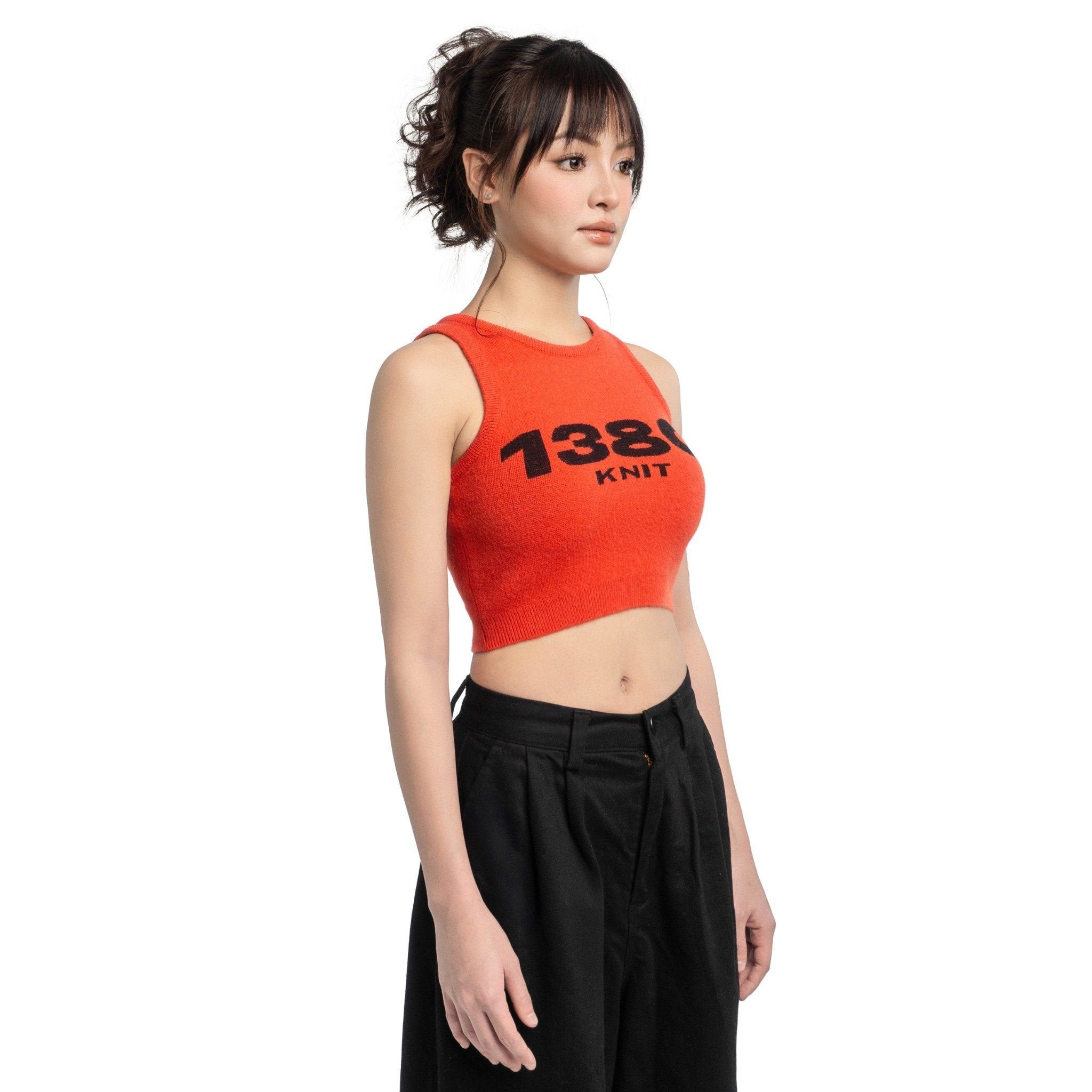 138C GALLERY / PASSIONATE LOVE KNIT CROPTOP