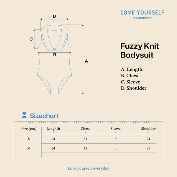 Love User Fuzzy Knit Bodysuit