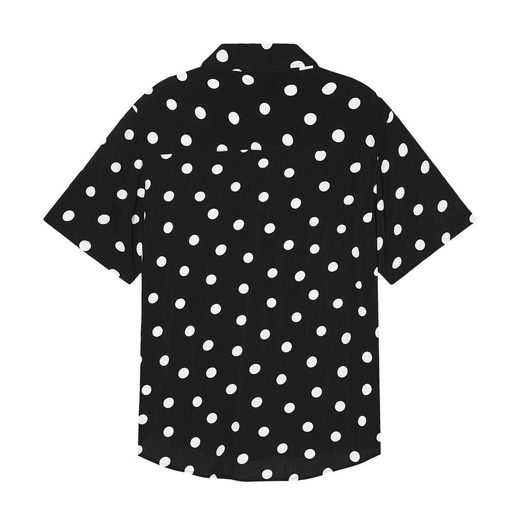 Velender Vermont Polka Dot Shortsleeved Shirt - Black