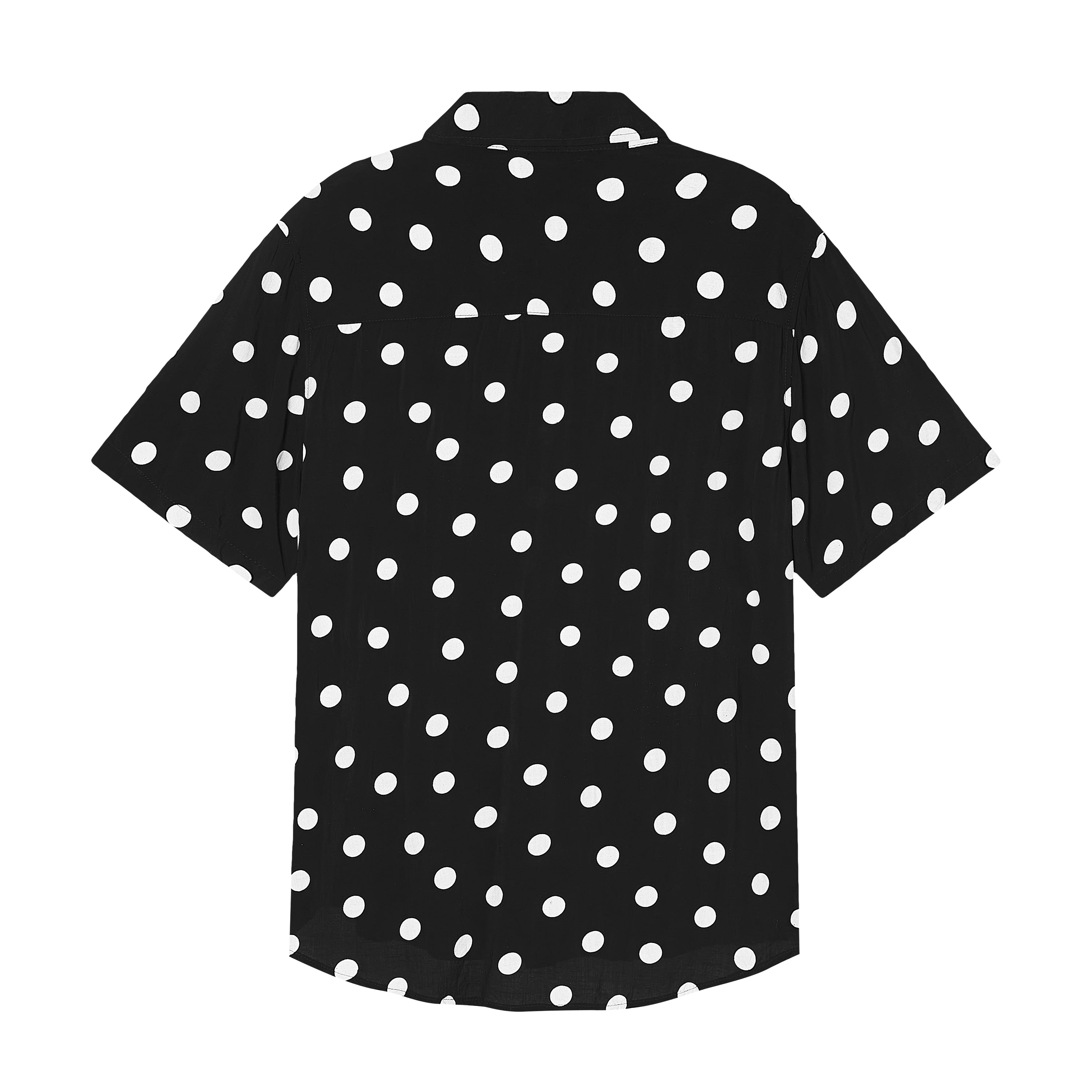 Velender Vermont Polka Dot Shortsleeved Shirt - Black