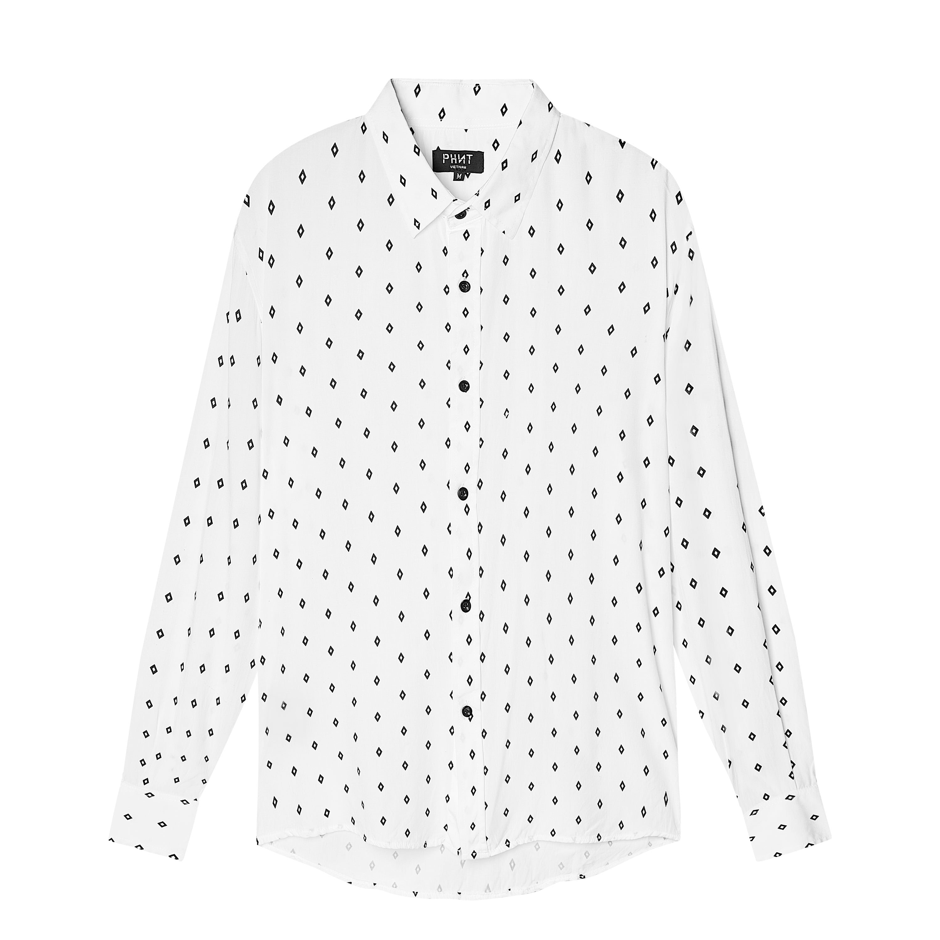 Velender Vermont Diamond Linen Shirt - White