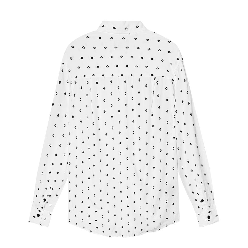 Velender Vermont Diamond Linen Shirt - White