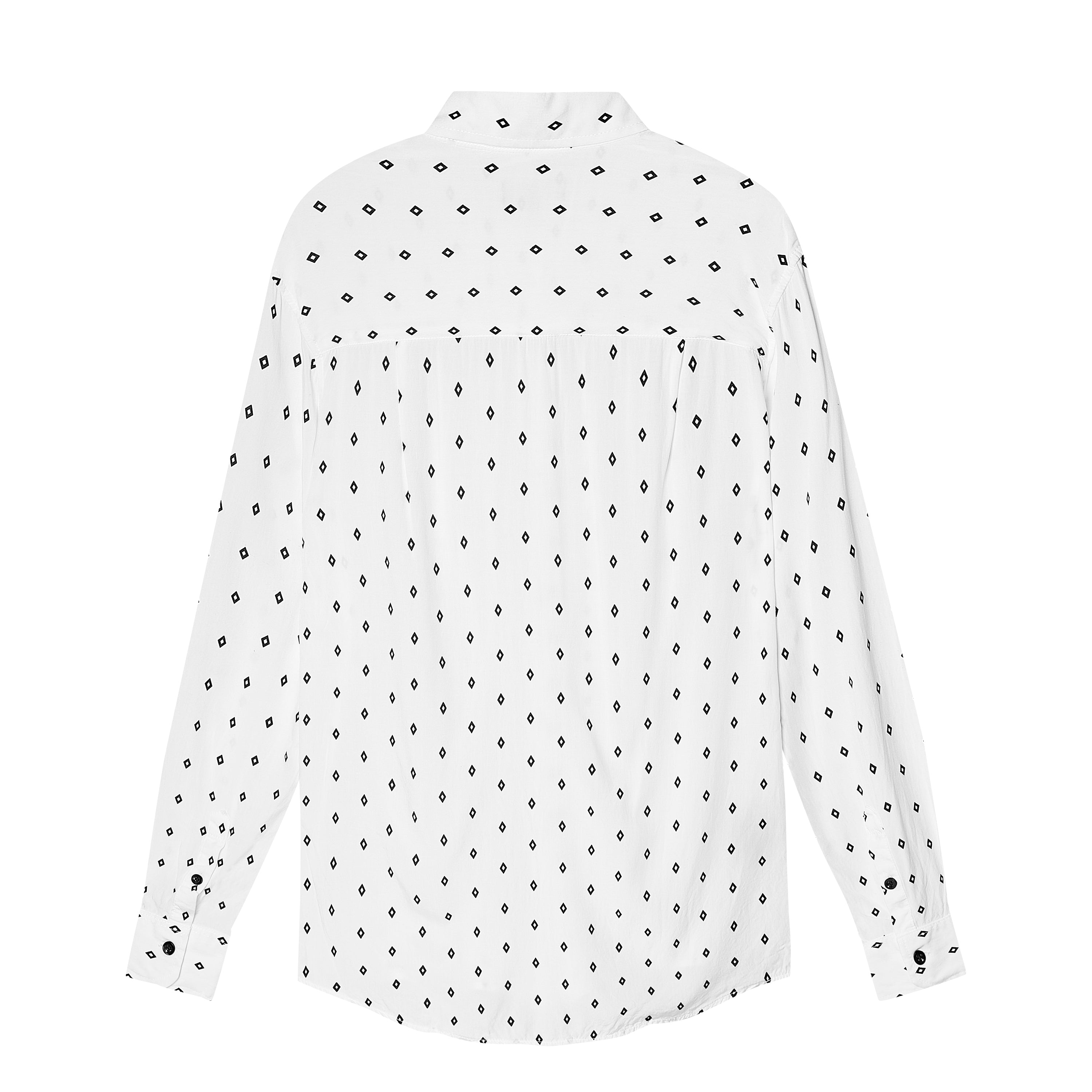 Velender Vermont Diamond Linen Shirt - White