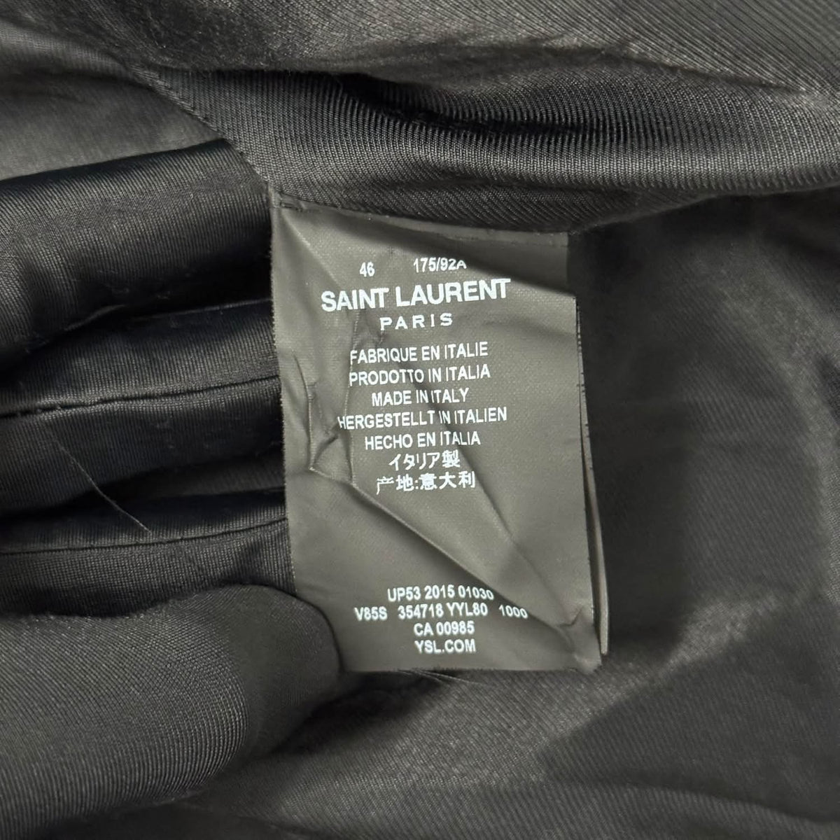 FW15 Saint Laurent x Hedi Slimane Classic Teddy - IT46