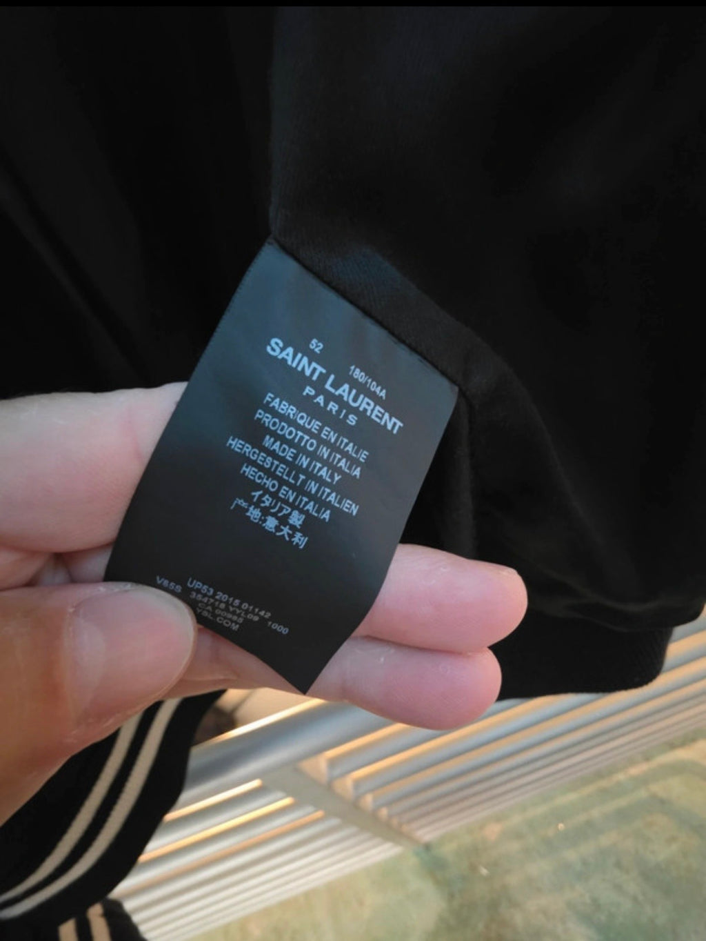 FW15 Saint Laurent x Hedi Slimane Black Teddy - IT52