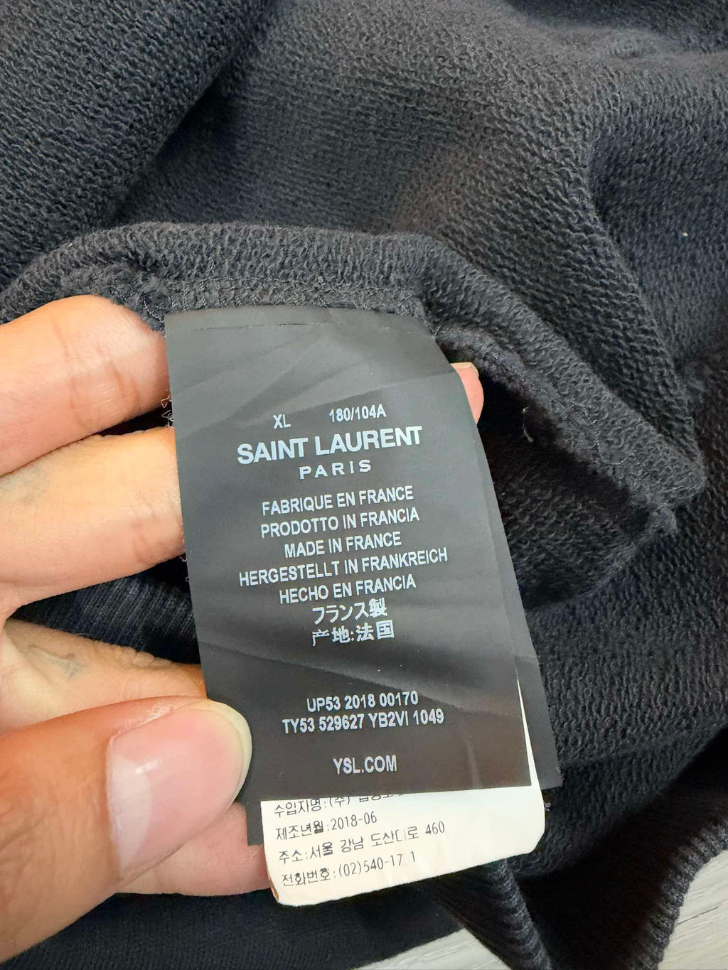 FW18 Saint Laurent “EverythingNow” Hoodie - XL
