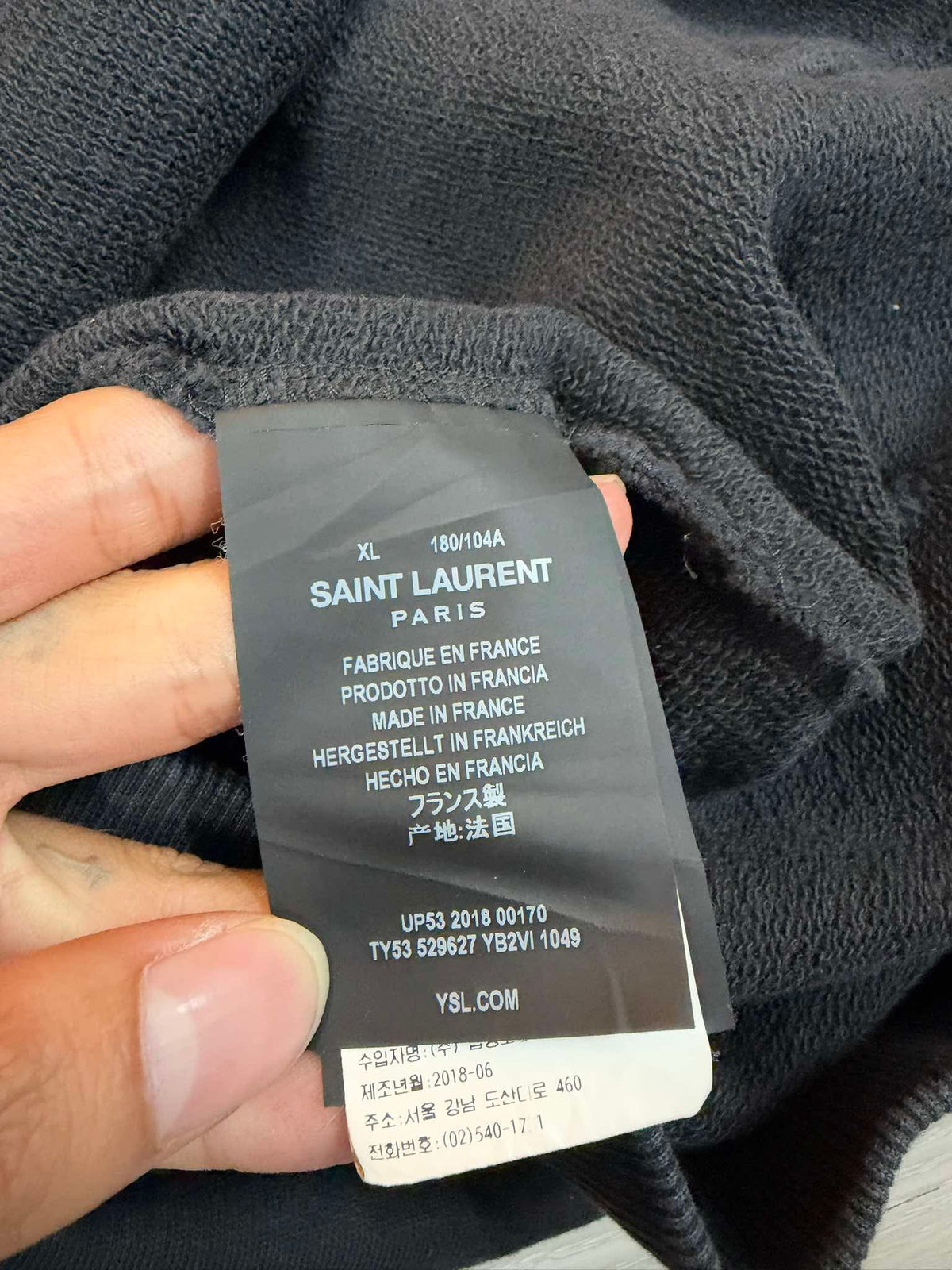 FW18 Saint Laurent “EverythingNow” Hoodie - XL
