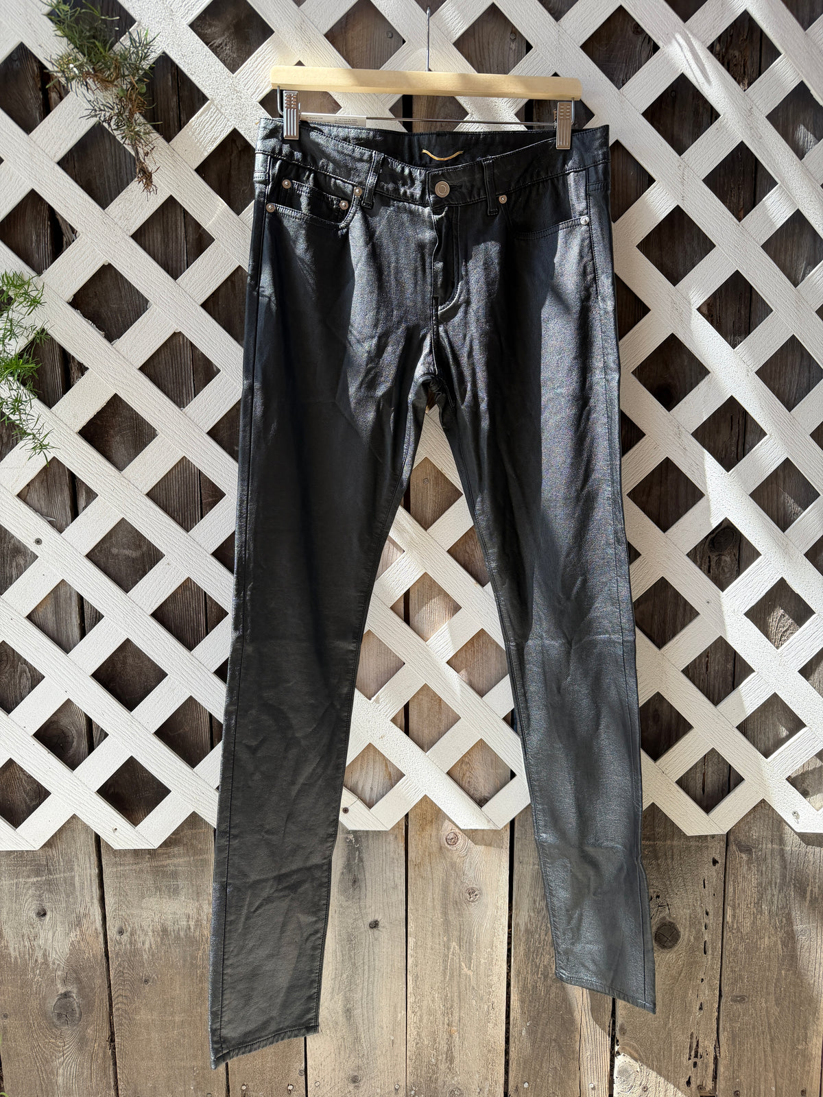 FW13 Saint Laurent x Hedi Slimane Waxed Denim Jeans - IT30