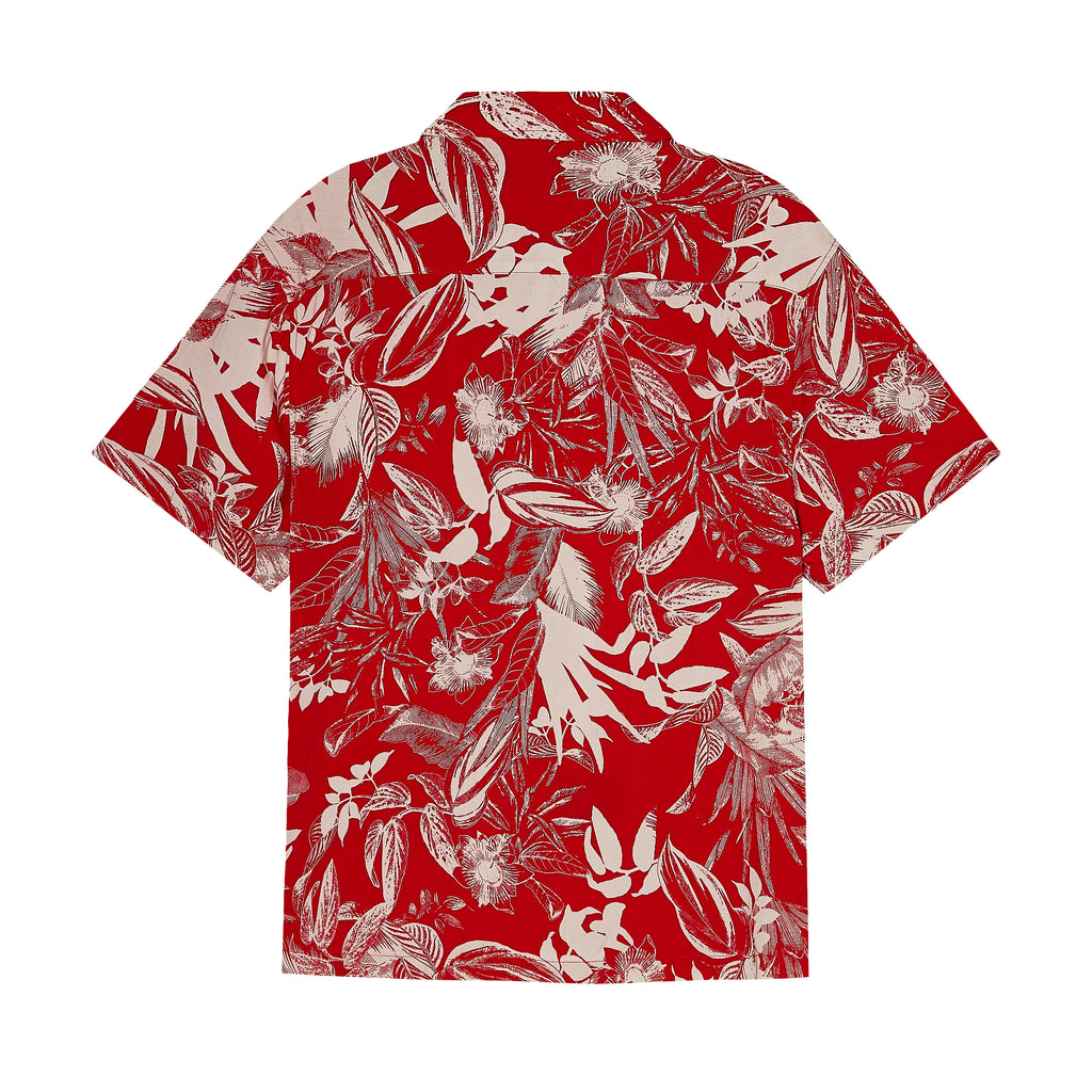 Velender Vermont Tropical Hawaiian Shirt - Red