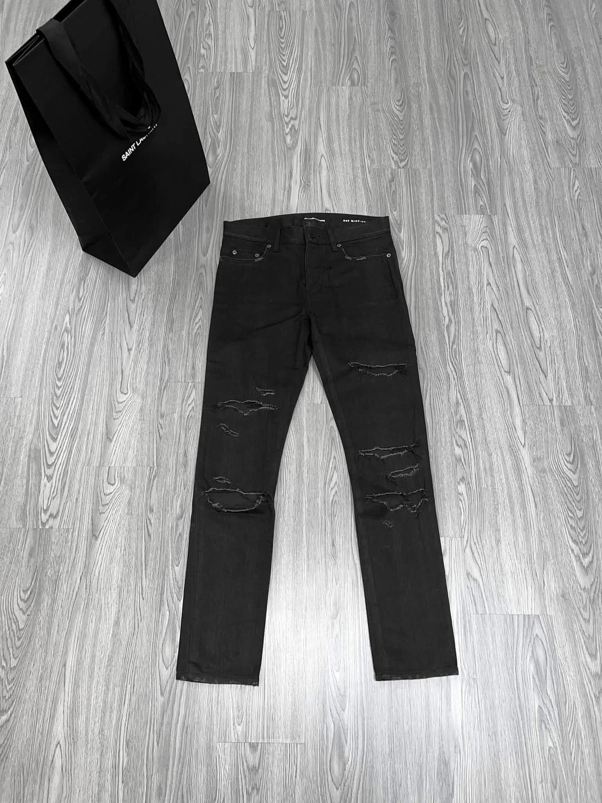 FW15 Saint Laurent x Hedi Slimane Ripped Jeans - 29