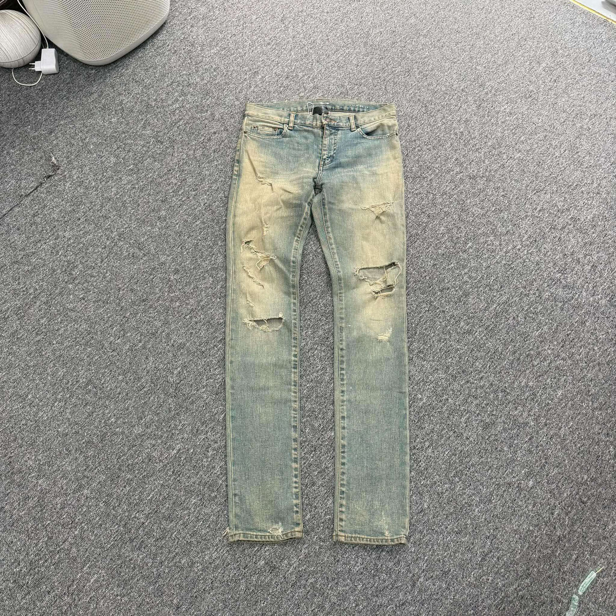 FW17 Saint Laurent x Hedi Slimane D02 Crash Denim - 29