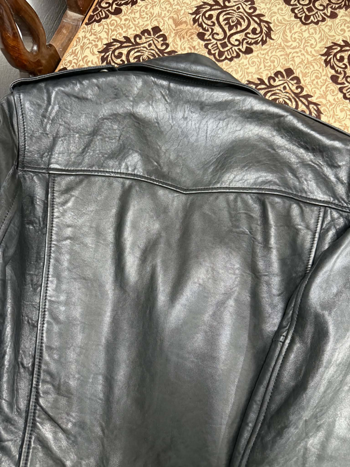 FW19 Saint Laurent L01 Leather Biker Jacket - IT46