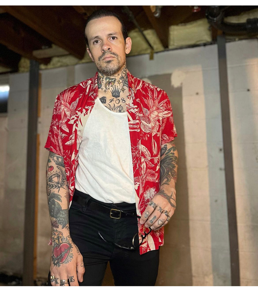 Velender Vermont Tropical Hawaiian Shirt - Red