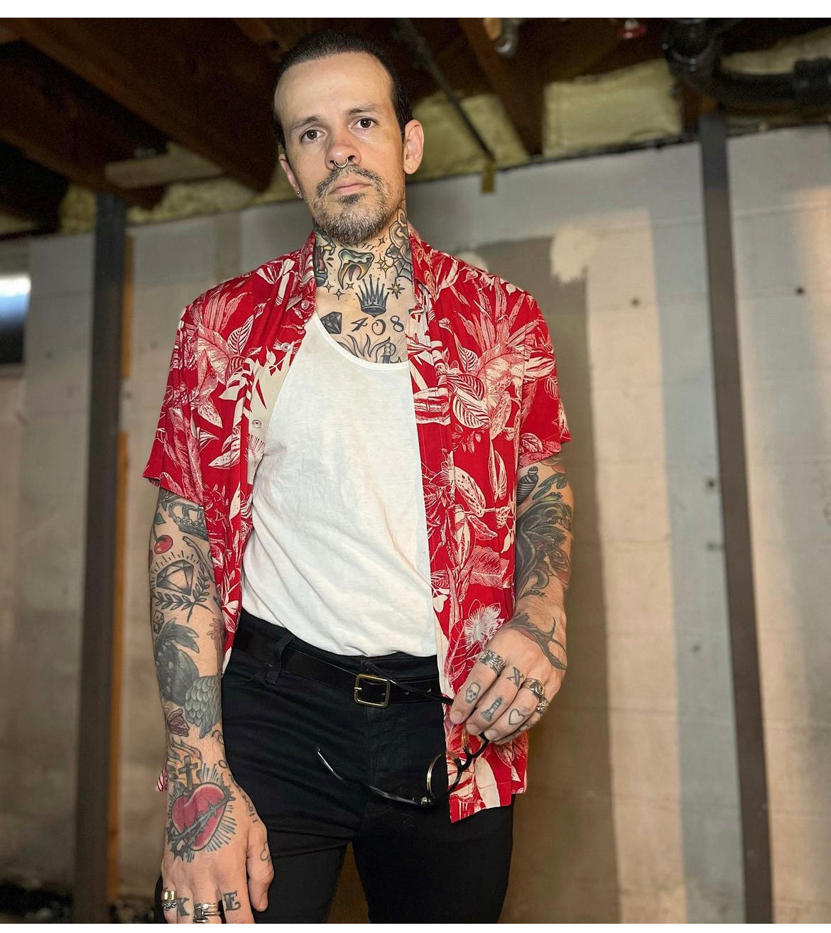 Velender Vermont Tropical Hawaiian Shirt - Red