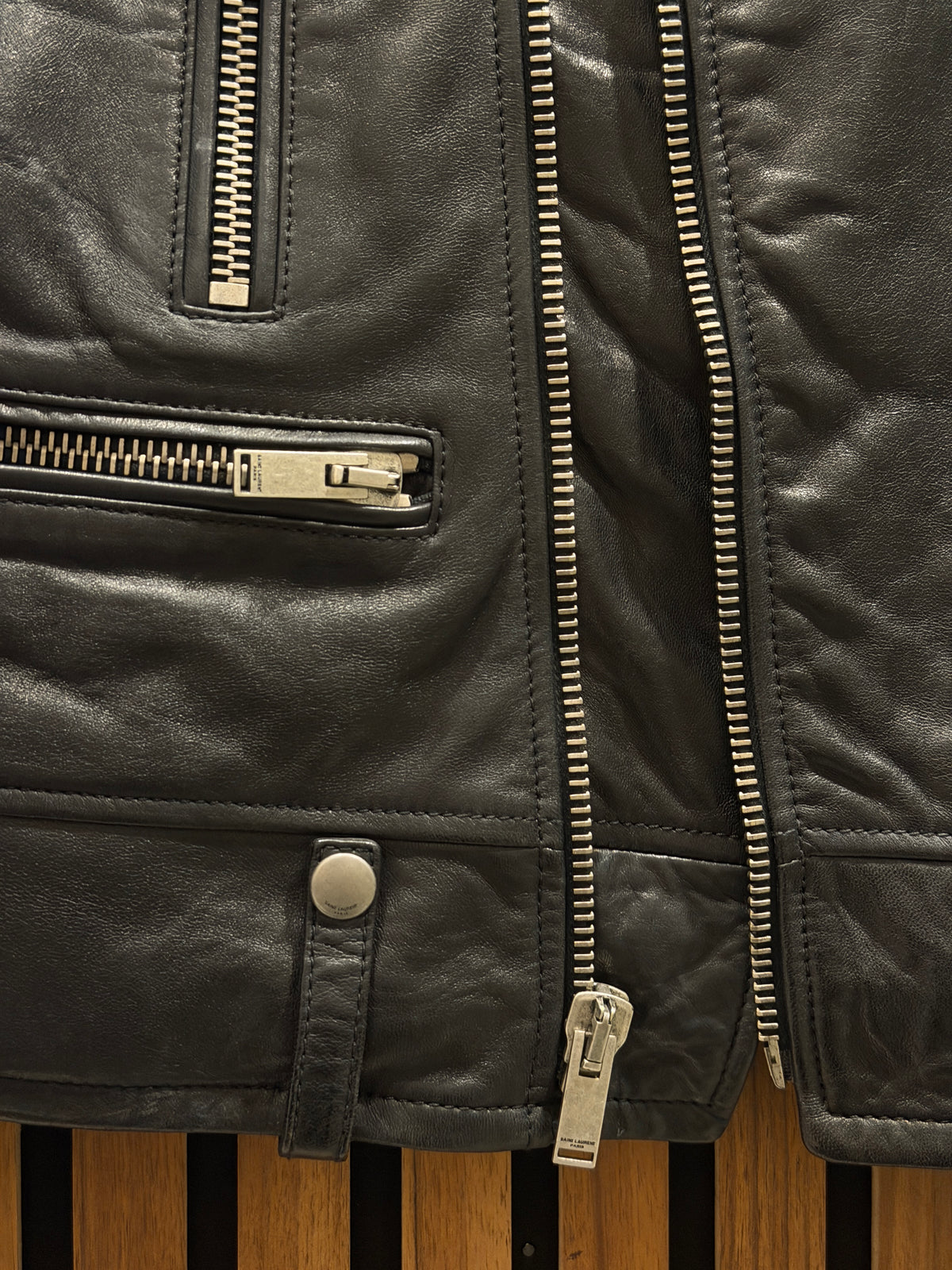 FW19 Saint Laurent L01 Leather Jacket - 46