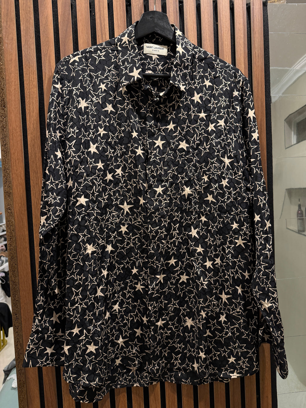 Saint Laurent Star Printed Viscose Shirt - 41