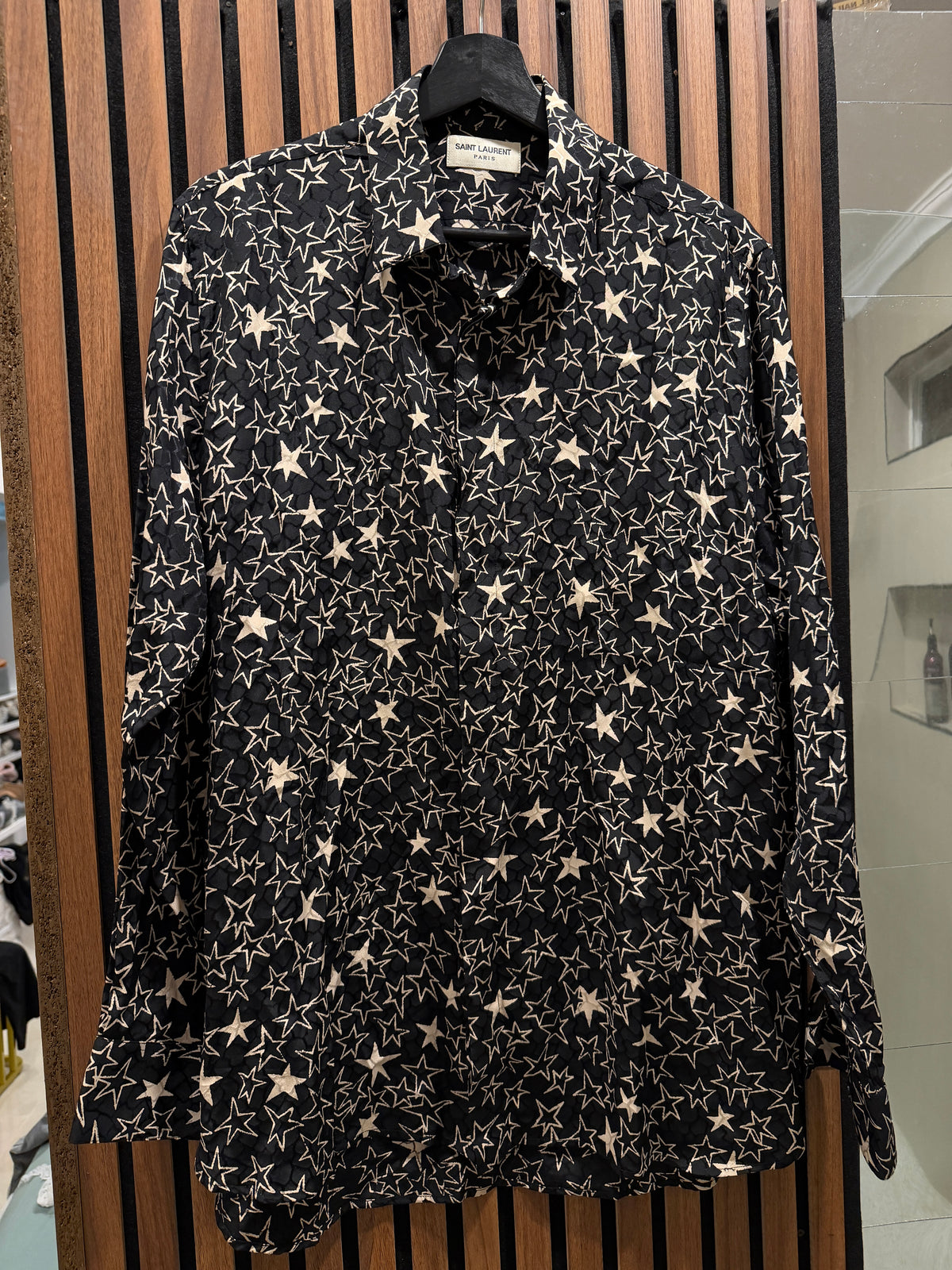 Saint Laurent Star Printed Viscose Shirt - 41