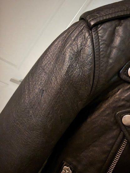 SAINT LAURENT L01 BLOOD LUSTER LEATHER JACKET - IT48