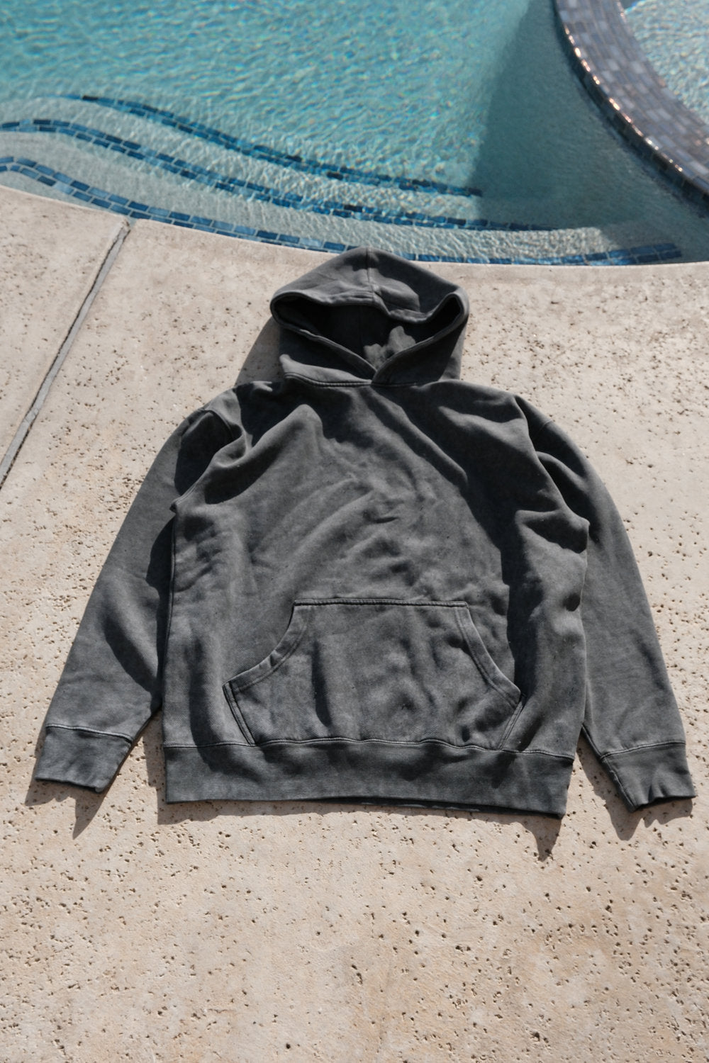 VN BLANKS STONE WASH HOODIE/GREY