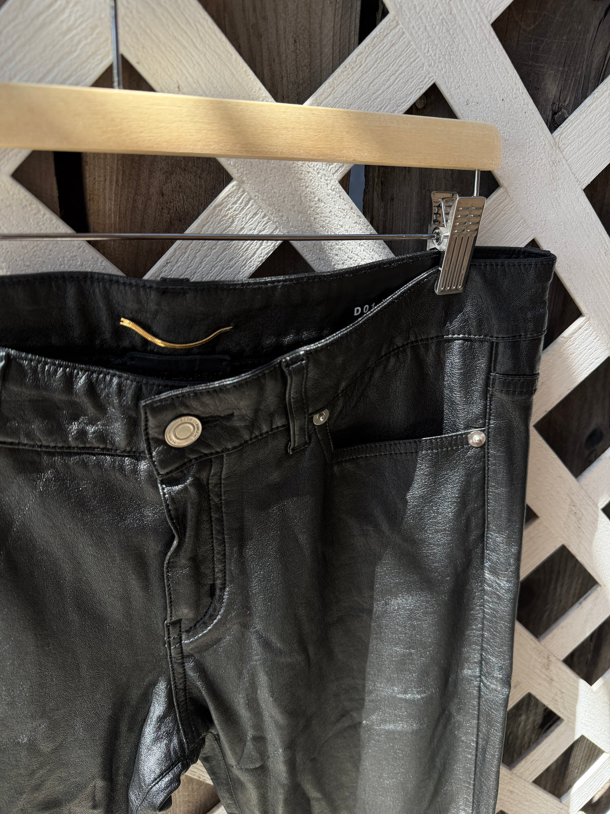 FW13 Saint Laurent x Hedi Slimane Waxed Denim Jeans - IT30