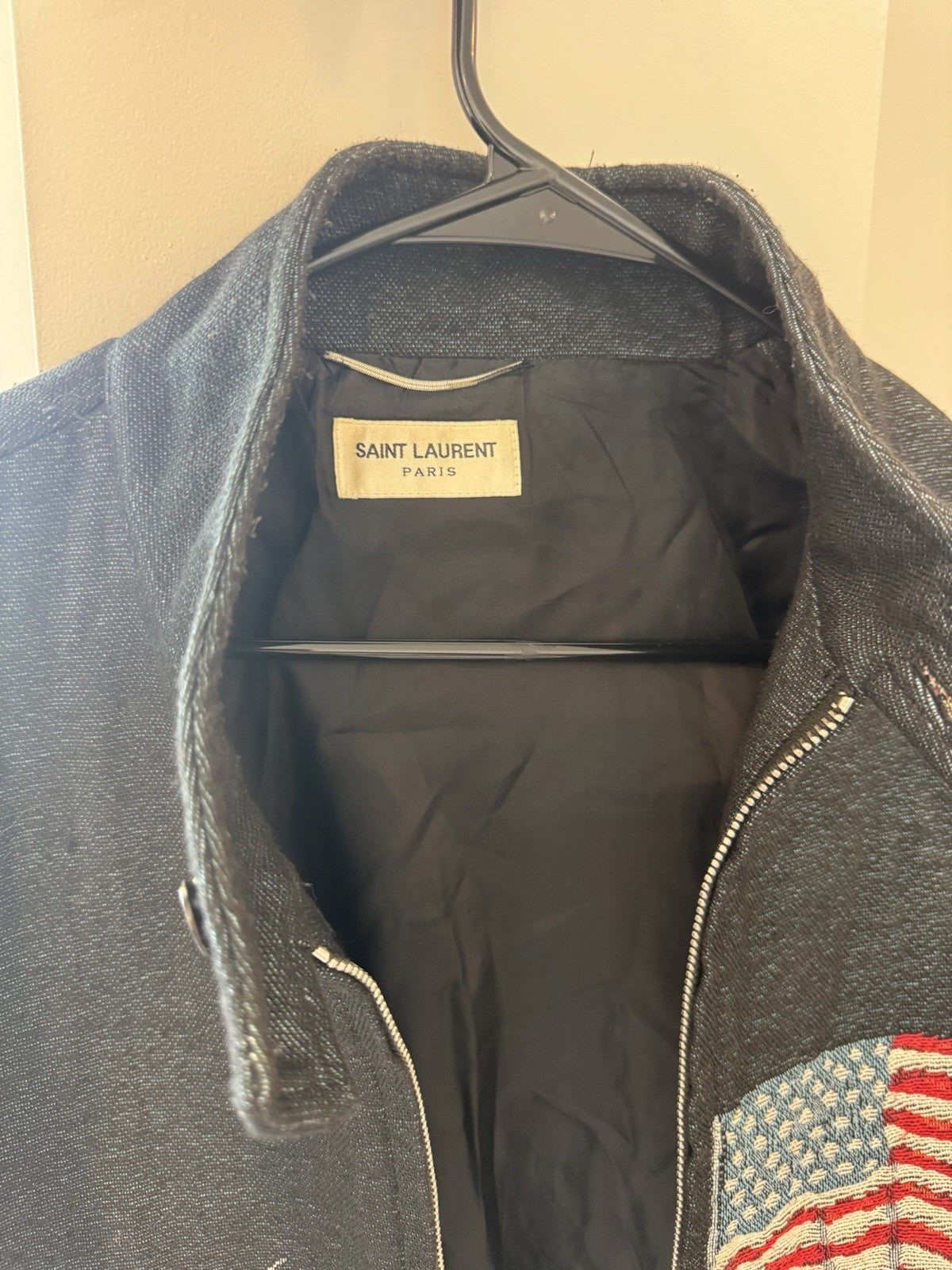 FW15 Saint Laurent x Hedi Slimane Astraunat Embroidered Jacket - IT56