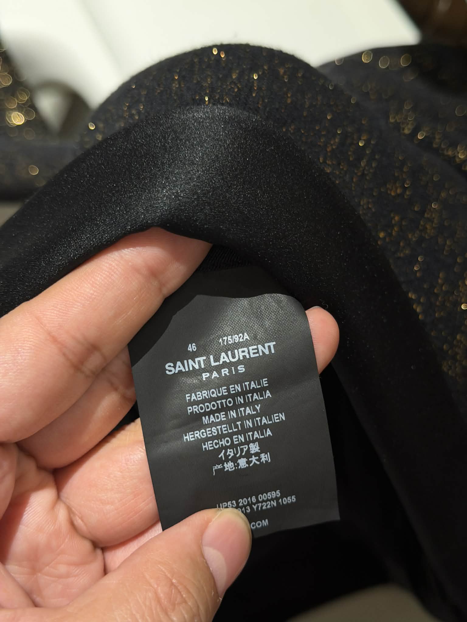 Hedi Slimane x Saint Laurent SS2016 Jacquard Tuxedo Size 46