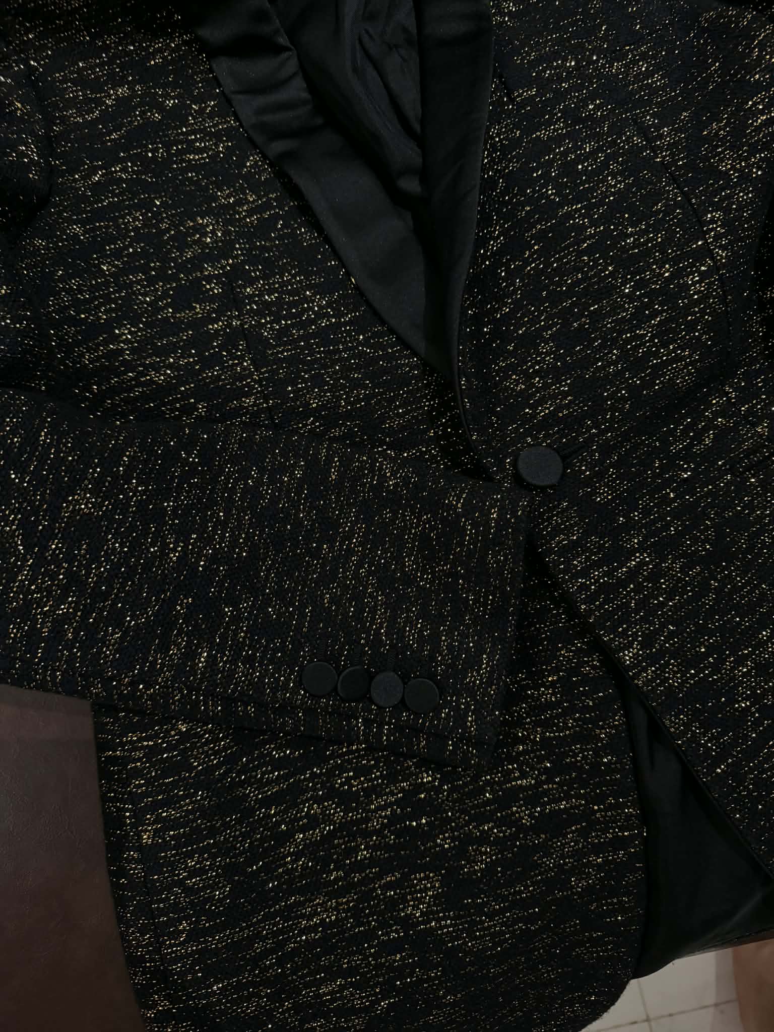 Hedi Slimane x Saint Laurent SS2016 Jacquard Tuxedo Size 46
