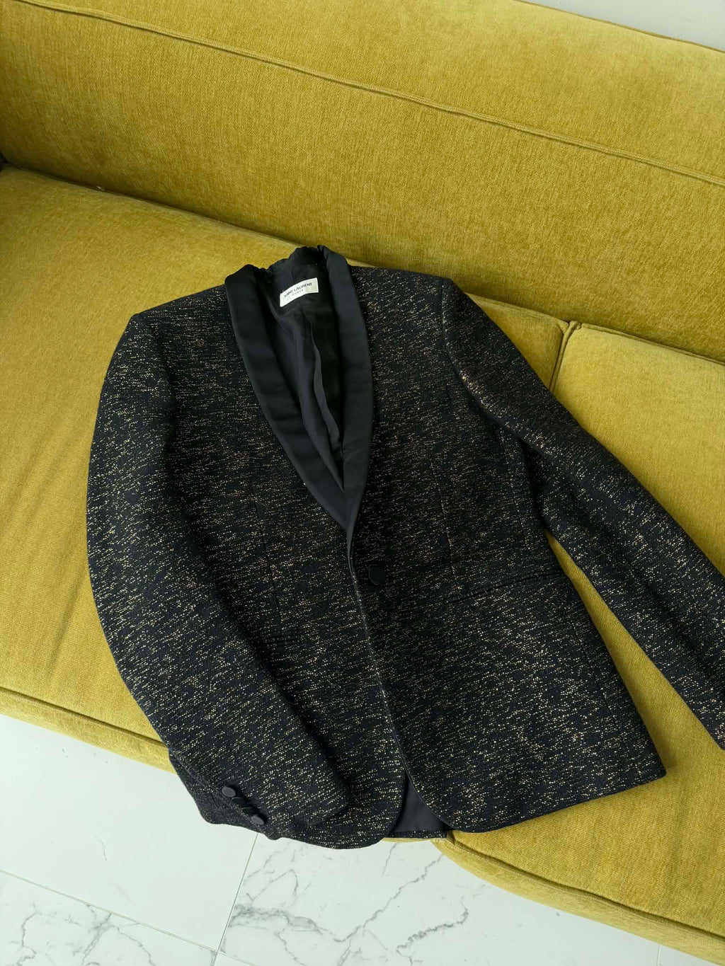Hedi Slimane x Saint Laurent SS2016 Jacquard Tuxedo Size 46
