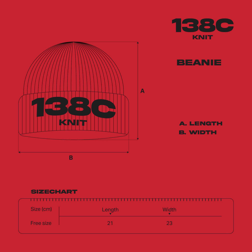 138C GALLERY / BURNING LOVE KNIT FUZZY BEANIE