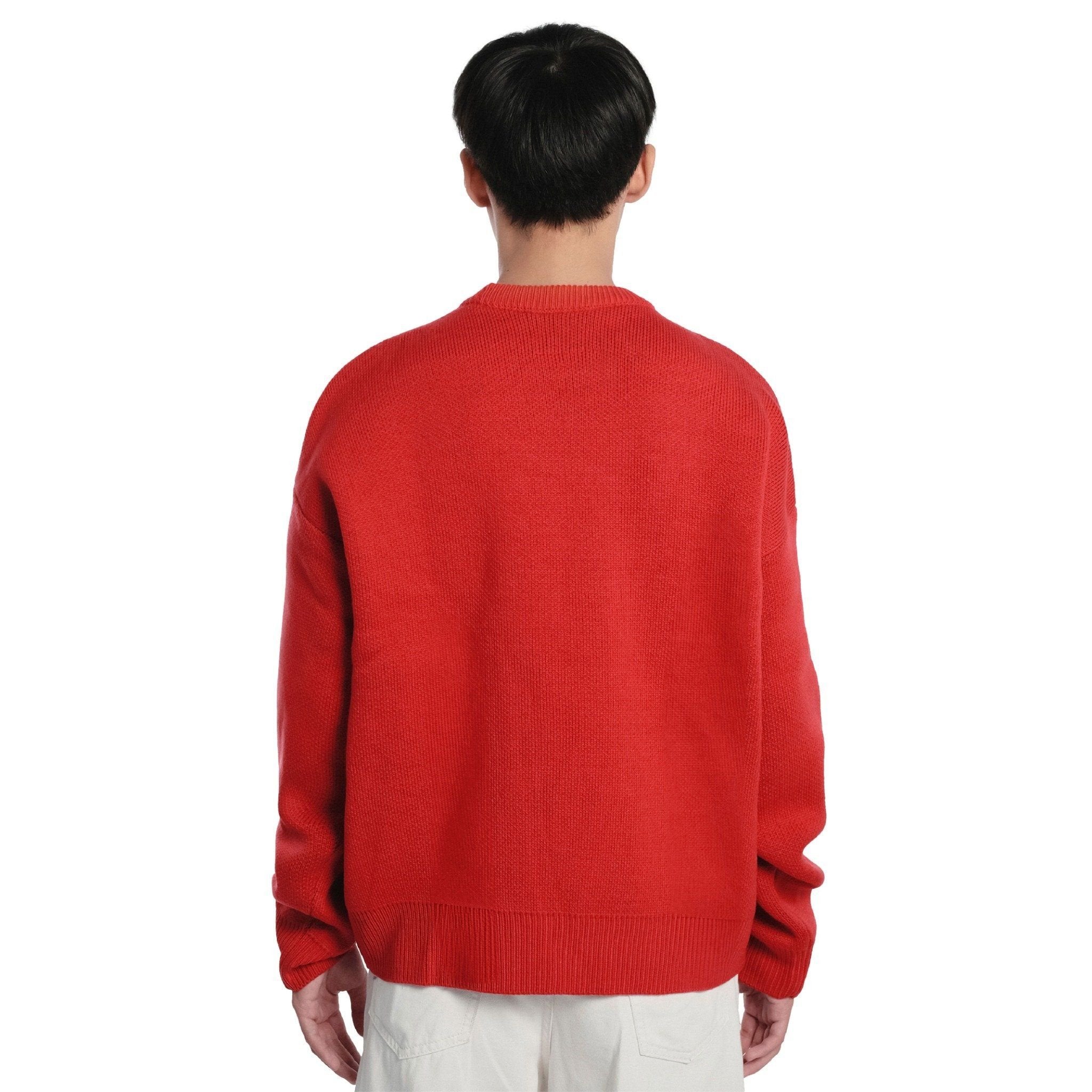 YOU DESERVE TO BE LOVED KNIT SWEATER/ BLACK RED