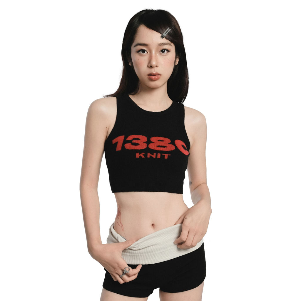 LOVE KNIT CROPTOP