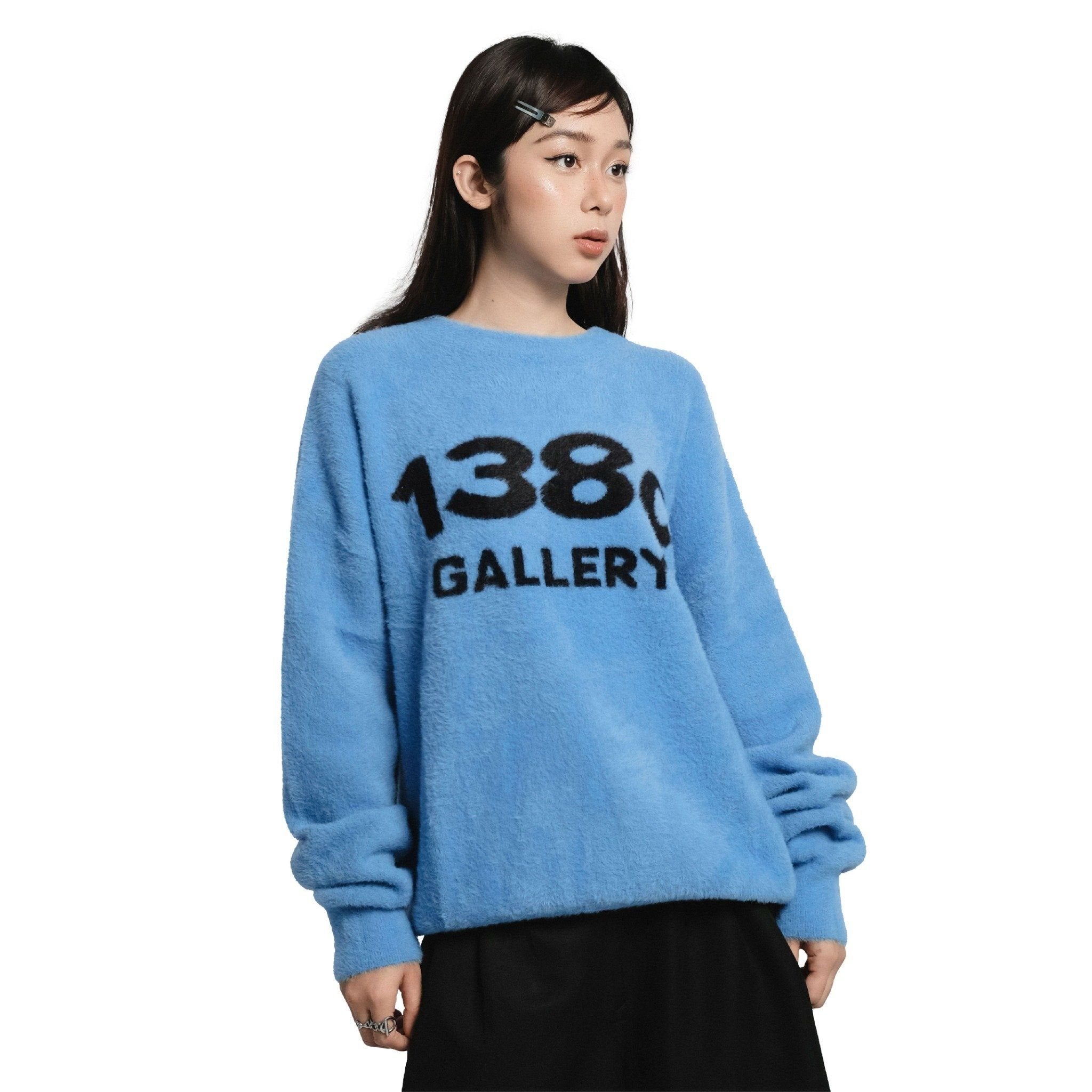 138C GALLERY / INNOCENT LOVE KNIT FUZZY SWEATER