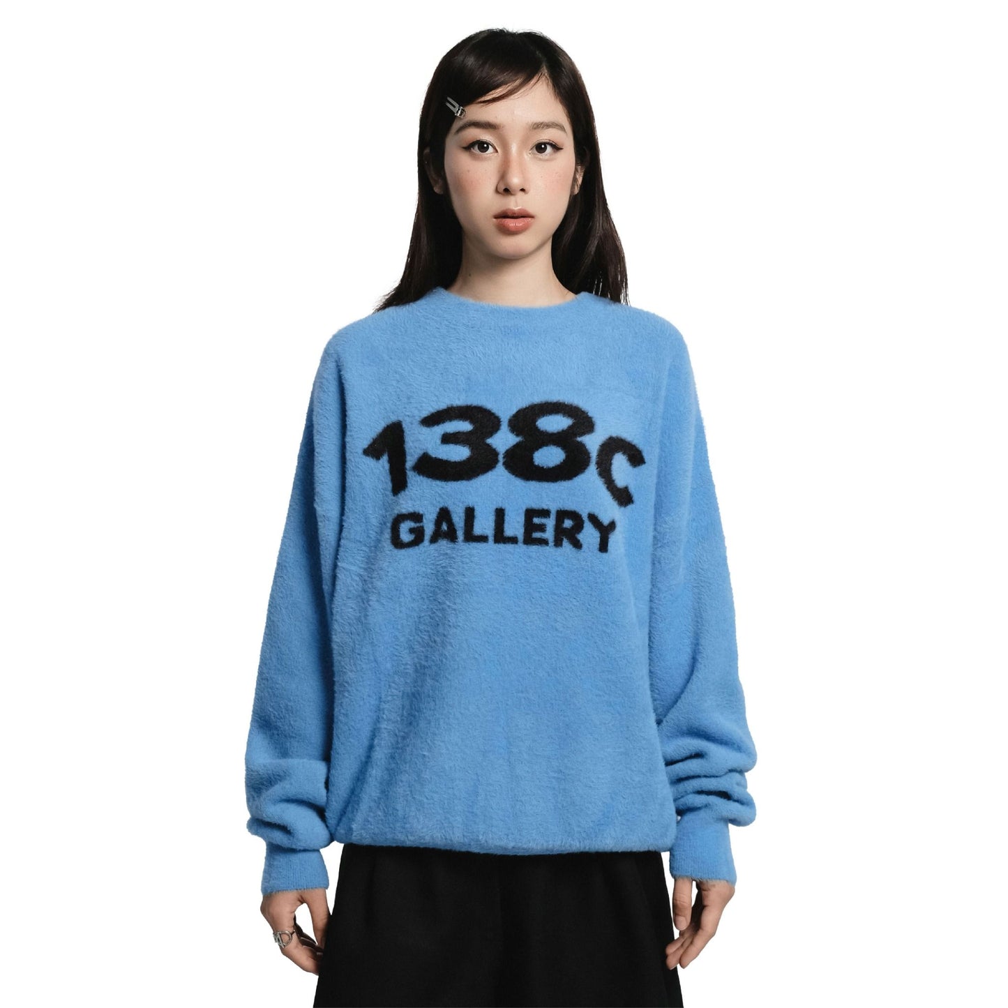 138C GALLERY / INNOCENT LOVE KNIT FUZZY SWEATER