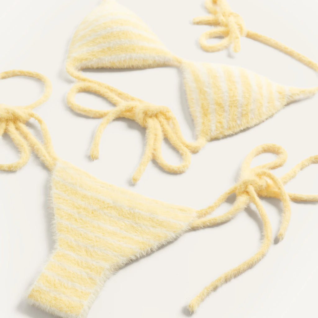 Love User Fuzzy Knit Bikini