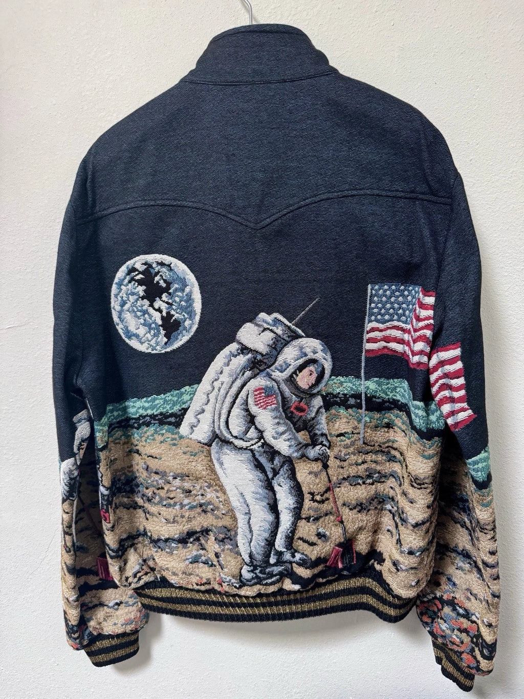 FW15 BNWT SAINT LAURENT X HEDI SLIMANE ASTRONAUT EMBROIDERY JACKET - 48