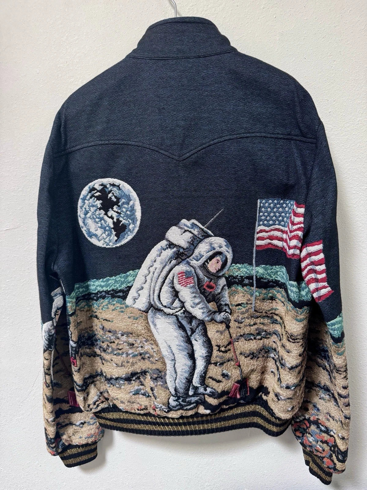 FW15 BNWT SAINT LAURENT X HEDI SLIMANE ASTRONAUT EMBROIDERY JACKET - 48