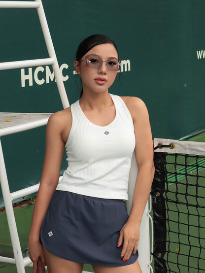 PICK n MIX / Court Rib Tank – Match White