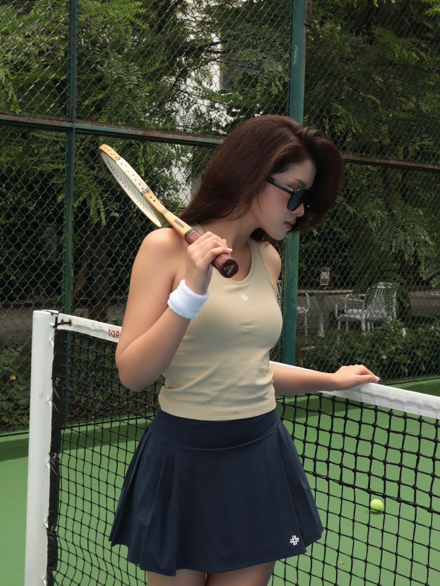 PICK n MIX / Court Rib Tank – Oat Cream