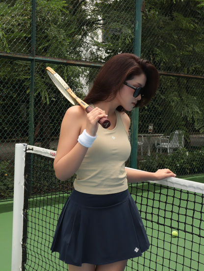 PICK n MIX / Court Rib Tank – Oat Cream