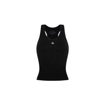PICK n MIX / Court Rib Tank – Baseline Black