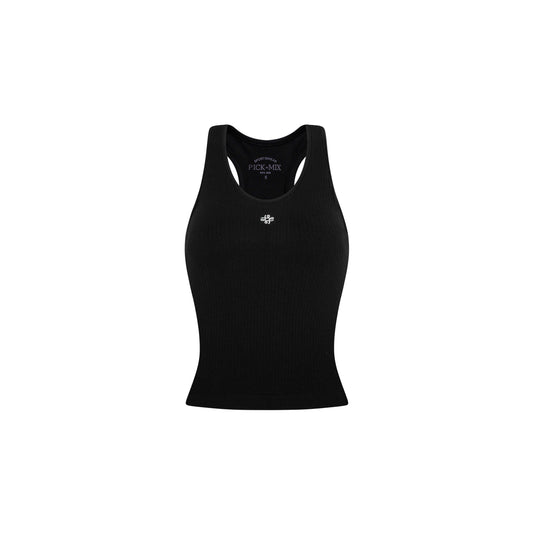PICK n MIX / Court Rib Tank – Baseline Black