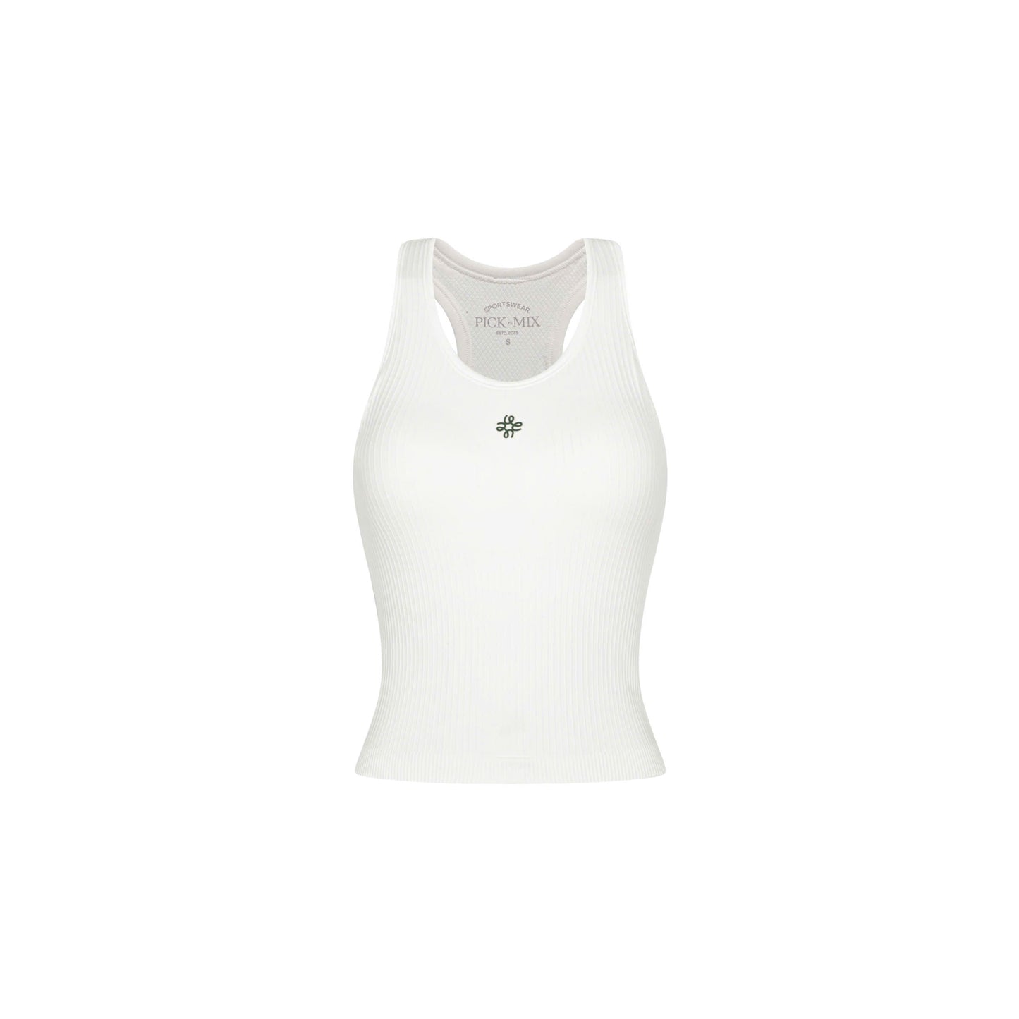 PICK n MIX / Court Rib Tank – Match White
